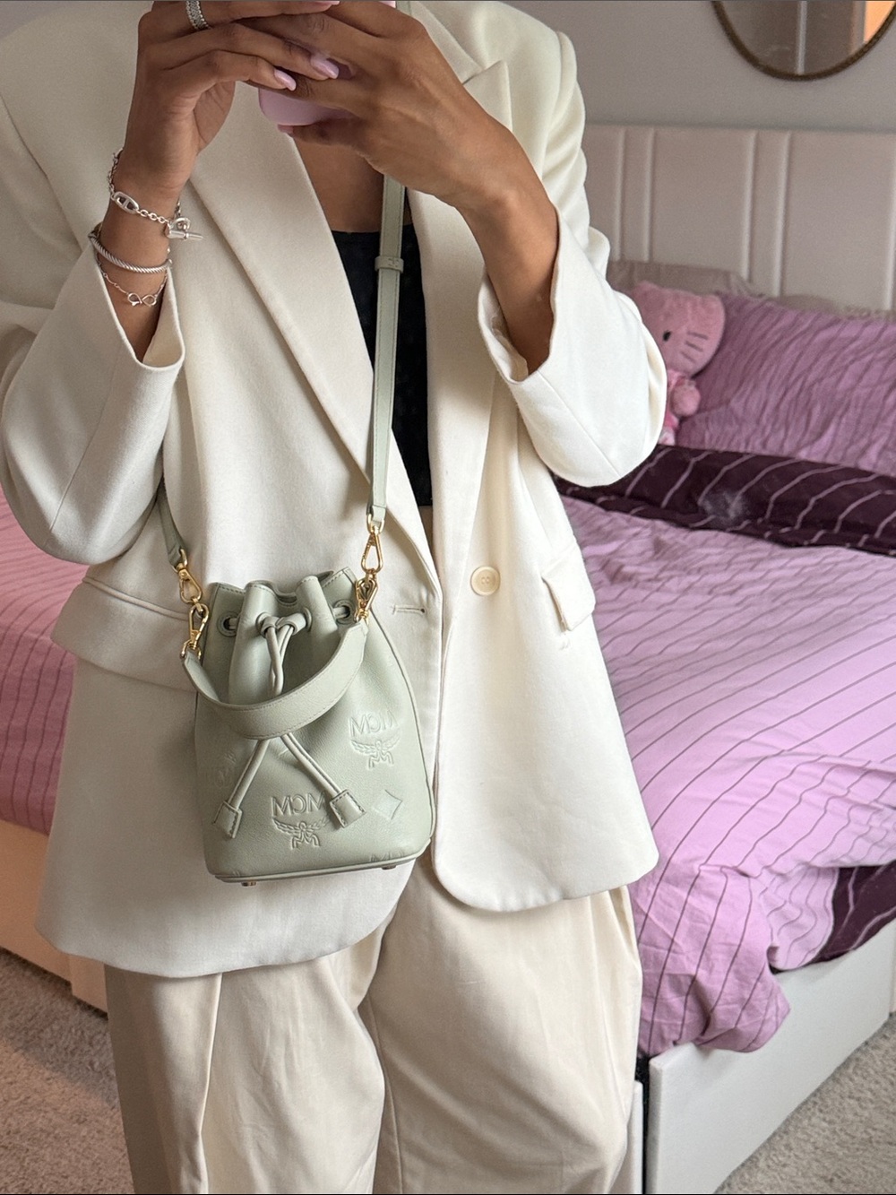 MCM Desseau mini bucket bag